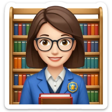 Librarian - book cart, badge





 sticker