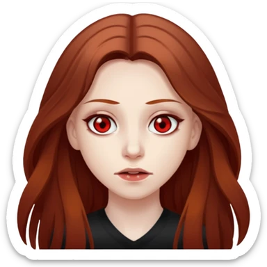 Red eyed bufo with brown long hair with the words "Hannah Rage" under it sticker