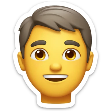 smiling while sweating sticker