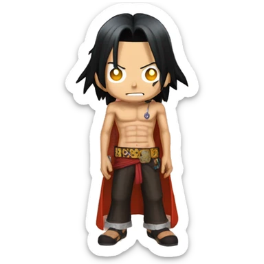 Portgas d. Ace from One Piece, version emote for twitch sticker