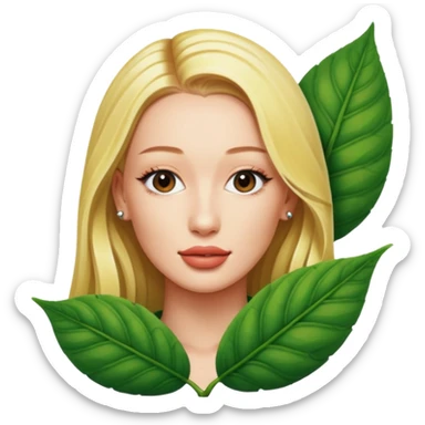 Iggy azalea in a leaf sticker