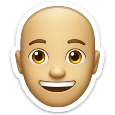 face of jokingly lying sticker