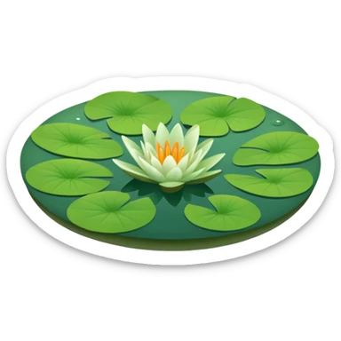 Lily pad only sticker