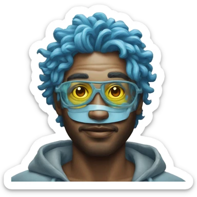 Arte, lienzo, pintura neón  sticker