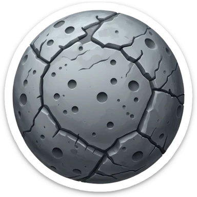 realistic mercury planet emoji sticker