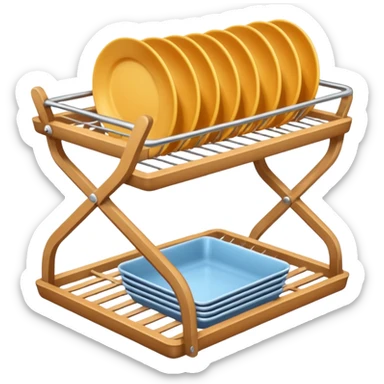dishes drying rack sticker