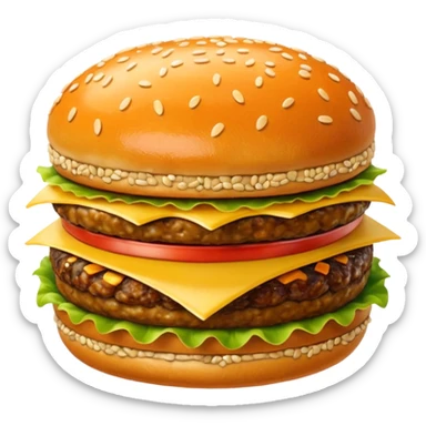 Krabby patty sticker