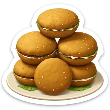 falafel pile sticker