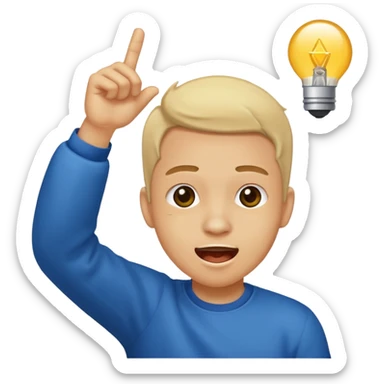 excited party face dabbing sticker