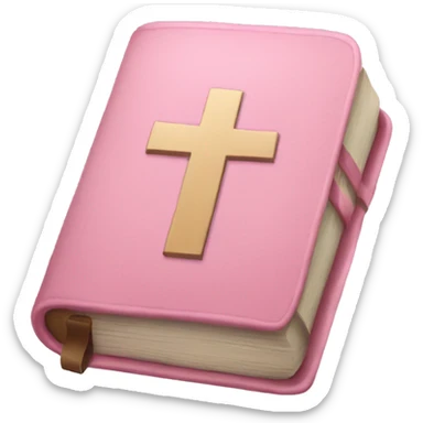 soft pink bible sticker