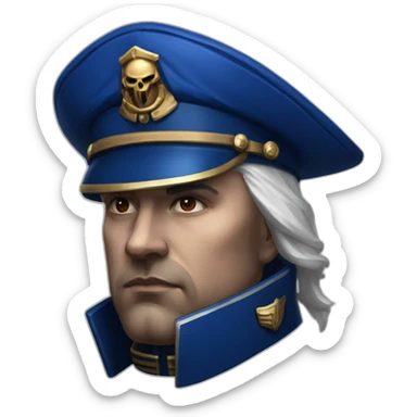 wh40k ultramarine captain sticker