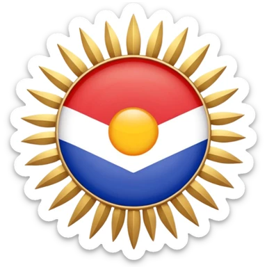 Assyrian flag  sticker