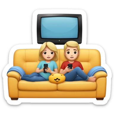 Netflix and chill sticker