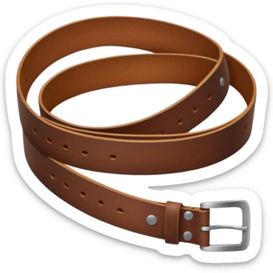 Hand hold belt at 45 degree angle sticker