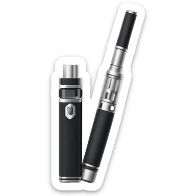 black simple classic Electronic cigarette sticker