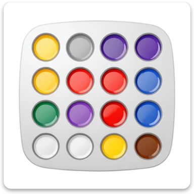 Palette de peinture blanche  sticker