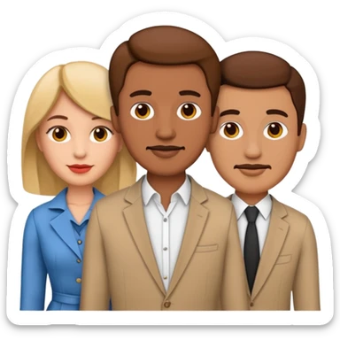 man reike moters ir vyro emogi veido generavimo su paper doll kotimizacija sticker