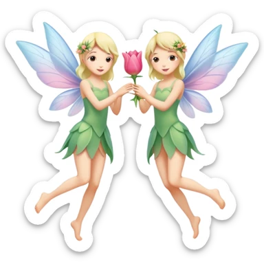 Tulip wings,Flower Fairies. sticker