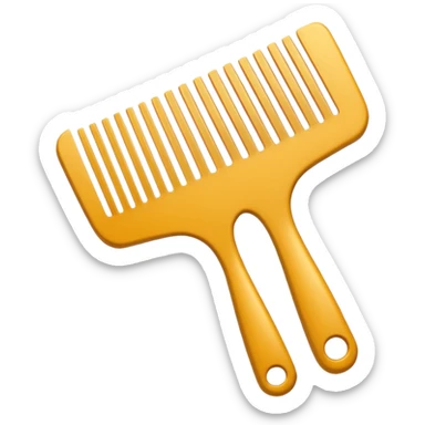 hairdressing comb sticker