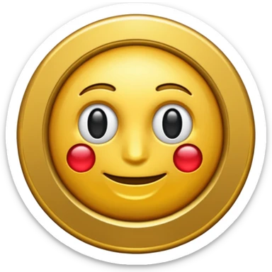 Crea un circulo dorado sticker