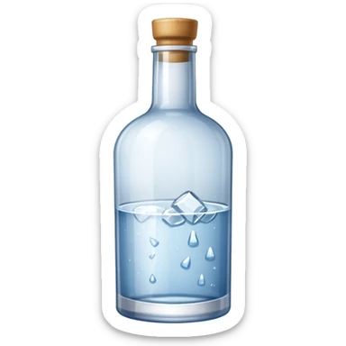 Vodka bottle sticker