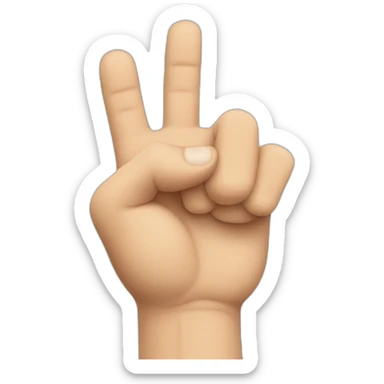 hand as a fist, with thumb inside the palm sticker