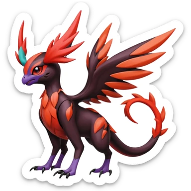 Meloetta-Yveltal-Noivern-Pokémon-Fakémon-creature sticker