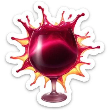 Red wine supernova  sticker