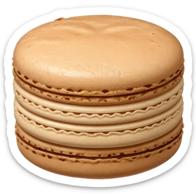 Beige macaroon  sticker