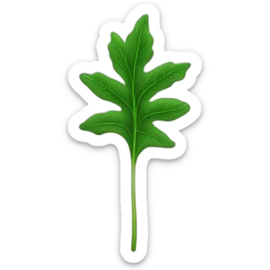 green mary J leaf sticker