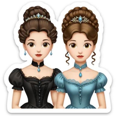 Victorian ladies  sticker