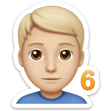 Make a person say 61 sticker