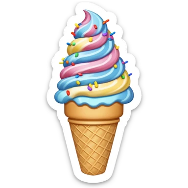 Ice cream cone sticker