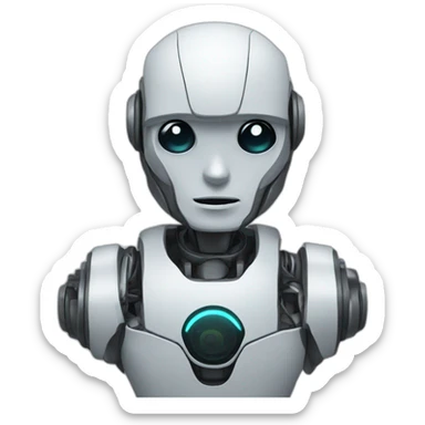 Robotic software engineer sticker
