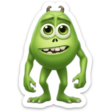 mike wazowski monsters inc sticker