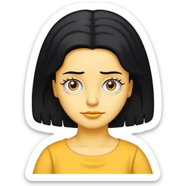 Lisa Simpson with black hair sticker