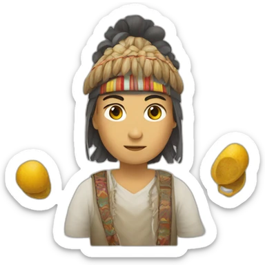 Chullo peru sticker