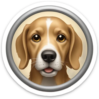 dog over a wheal like in the shining sticker