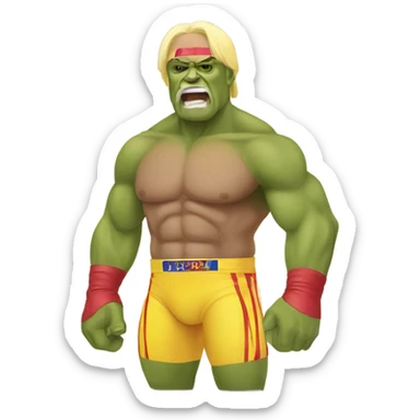 hulk hogan wrestling  sticker