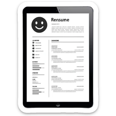Resume sticker