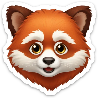 Red Panda jeux video sticker