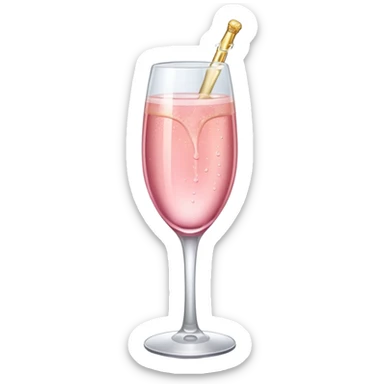 Champagne rosa sticker