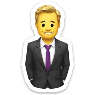 barney stinson with bro code adjusting his tie, leaning back sticker