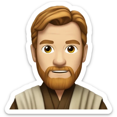 Ewan McGregor as Obi Wan Kenobi sticker