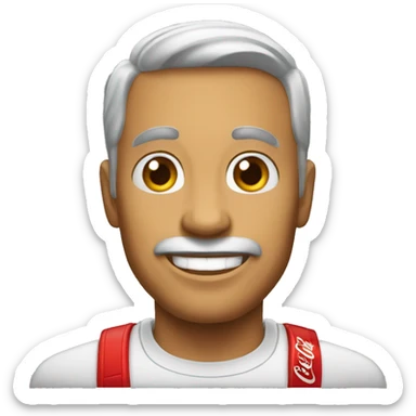 Hombre Coca-Cola  sticker