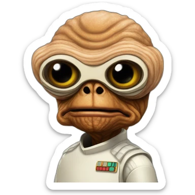 admiral ackbar star wars sticker