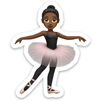Black Ballerina  sticker