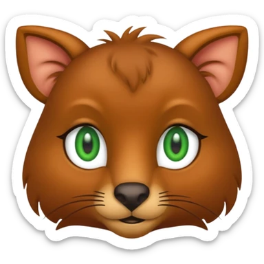 vegetarian animal sticker