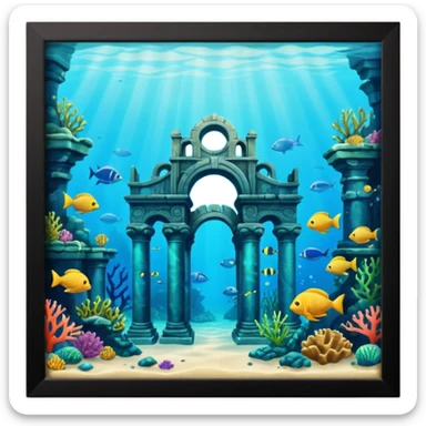 The Lost Island of Atlantis sticker