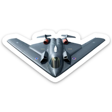 Assault Northrop Jet b-2 spirit sticker